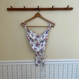 Floral Backless Tank Top